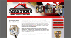 Desktop Screenshot of mastershomeinspections.com